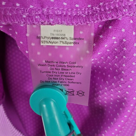 TITLE NINE Layli Cowl Neck Short Sleeve Dress Sz L Purple Striped Active Casual - Picture 8 of 12